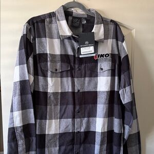 Stormtech Black and White Plaid Shirt size. XL / TG. New with tags